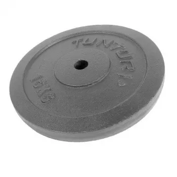 Tunturi 15kg Liatinová váhová doska, Čierna