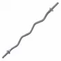 Tunturi EZ Curl Bar 120 cm chrómovaná oceľ s drážkovanou rukoväťou