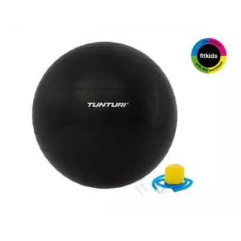Tunturi gymnastická lopta tréningová lopta s pumpou 75 cm čierna