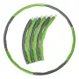 Tunturi hula hoop skladacia fitness obruč - 100 cm, 1,2 kg, sivá/zelená