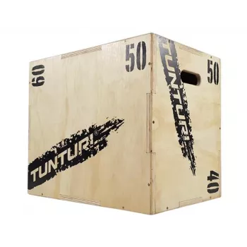 Tunturi Plyo Box Wood 40/50/60cm - nastaviteľná plyometrická box
