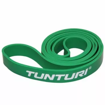Tunturi Power Band Medium Loop odporová guma (zelená, 104 x 2,9 cm, prírodný latex)