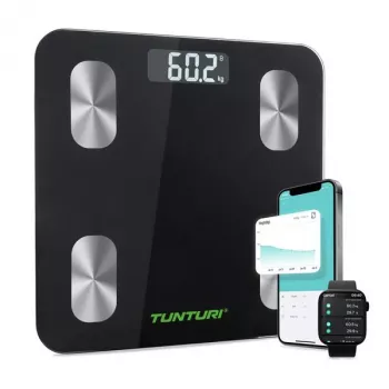 Tunturi SC30 smart váha na analýzu tela s Bluetooth a aplikáciou
