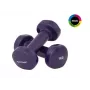 Tunturi vinylové krátke jednoručky 1 kg fialová – balenie 2 ks