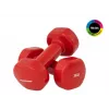 Tunturi vinylové jednoručky 3,0 kg x 2 červené – sada jednoručiek s pevnou váhou pre domáci tréning