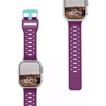 UAG Urban Armor Gear Civilian náramok pre Apple Watch Ultra/44/45/46mm – Deep Purple/Aqua 194002114E5F