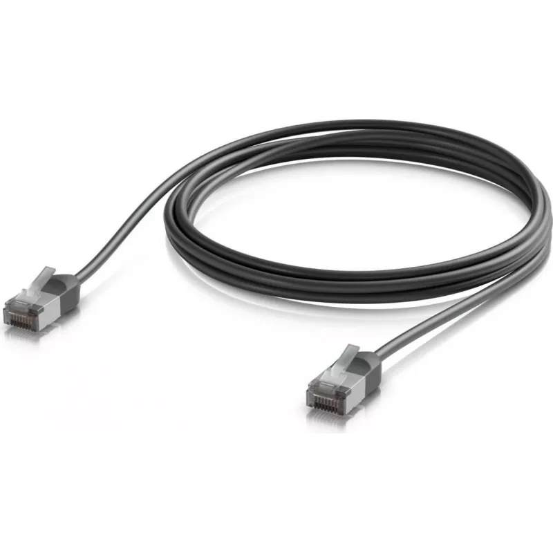 Ubiquiti UniFi Premium Vonkajší patch kábel, Cat6A, 2 m, čierny (UACC-Cable-Patch-Outdoor-C6A-2M-BK)