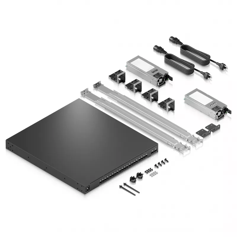 Ubiquiti UniFi EAV-Fiber 22-portový plne spravovaný Layer 3 10G/100G agregačný switch