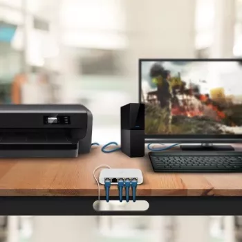 Ubiquiti UniFi USW Flex Mini 5-portový manažovaný gigabitový PoE switch biely
