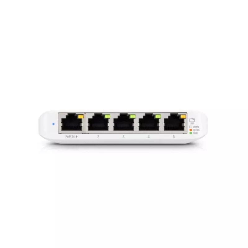 Ubiquiti UniFi USW Flex Mini 5-portový manažovaný gigabitový PoE switch biely