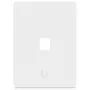 Ubiquiti univerzálna Keystone nástenná zásuvka – čistý, prispôsobiteľný vzhľad, 1 port (biela)