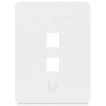 Ubiquiti univerzálna keystone nástenná doska Clean, prispôsobiteľný povrch, 2-port vertikálna (UACC-WP-KEYSTONE-V-2P)