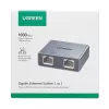 UGREEN NW301 1-to-2 Gigabit Ethernet rozbočovač, 1000 Mbps, RJ45