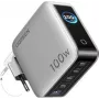 UGREEN 100W GaN Tech Nexode Pro 5-in-1 nástenná nabíjačka s Smart Display & dotykovým ovládaním, 4x USB-C & 1x USB-A, sivá 65620