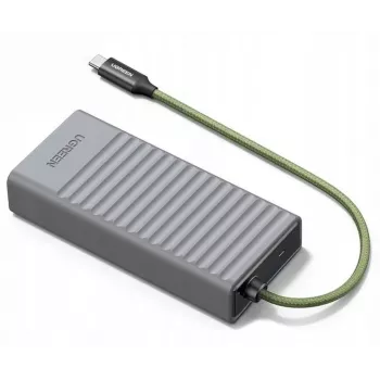 UGREEN 2-in-1 USB 3.0 čítačka SD/microSD kariet s puzdrom na uloženie, sivá
