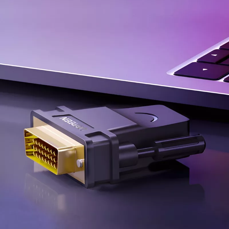 UGREEN 20124-20124 DVI (24+1) konektor samec na HDMI konektor samica adaptér - čierny