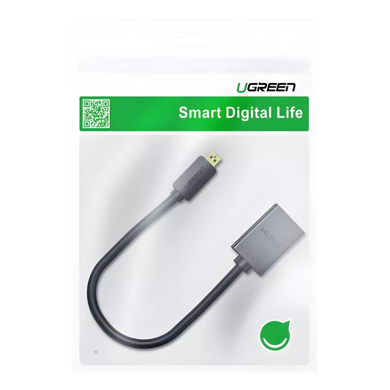 UGREEN 20134-20134 Micro-HDMI konektor samec na HDMI konektor samica adaptér - čierny
