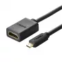 UGREEN 20134-20134 Micro-HDMI konektor samec na HDMI konektor samica adaptér - čierny