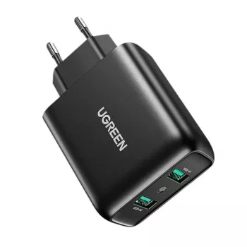 UGREEN 2xUSB-A 36W QC3.0 nástenná nabíjačka čierna CD161