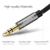 UGREEN AV119 Aux kábel 3,5 mm, 0,5 m, strieborný