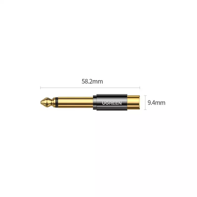 UGREEN 6,35 mm jack na RCA samica zlatý adaptér AV169 80731