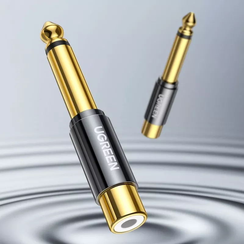UGREEN 6,35 mm jack na RCA samica zlatý adaptér AV169 80731