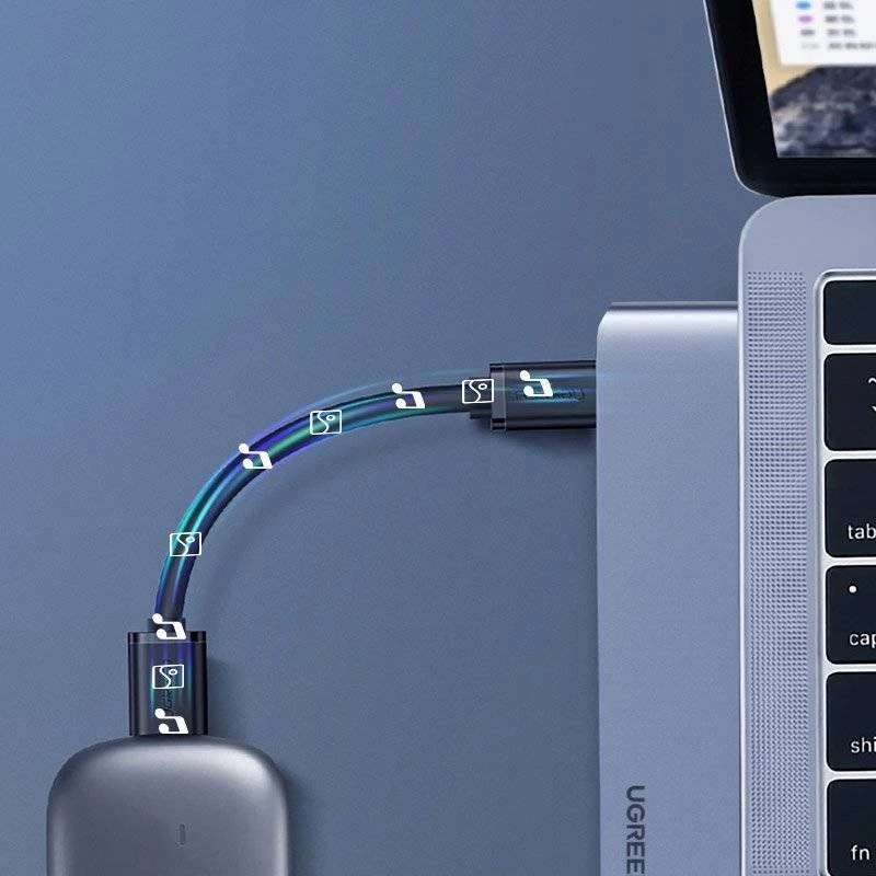 UGREEN 60559 5-v-2 USB-C hub pre MacBook Pro/Air, USB-C PD 100W, HDMI 4K, 3x USB 3.0