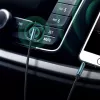 UGREEN zahnutý AUX kábel 2 x Mini Jack 3,5 mm 1,5m modrý (AV112)