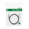 UGREEN AUX audiokábel 3,5 mm uhlový konektor 2 m modrý (AV112)