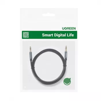 UGREEN AUX audiokábel 3,5 mm uhlový konektor 2 m modrý (AV112)