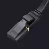 UGREEN Ethernet patch kábel Cat 7 STP 10m čierny plochý RJ45 LAN 10 Gbps