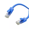 UGREEN Cat6 UTP plochý ethernetový kábel 1m modrý - 10Gbps 250MHz RJ45 sieťový patch kábel