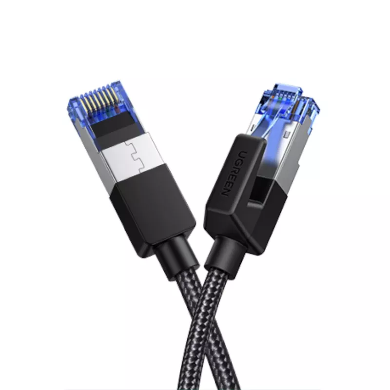 UGREEN Cat8 nylonový pletený ethernetový kábel - 40Gbps s modulárnymi konektormi - 3m