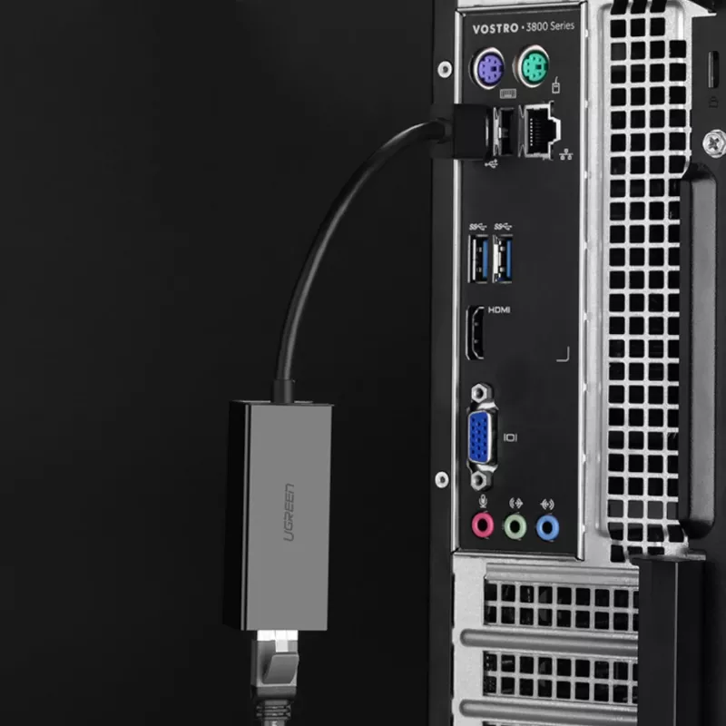 UGREEN CM111 USB 3.0 na RJ45 Gigabit Ethernet adaptér - čierny