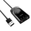 UGREEN CM129 USB-A na 3,5mm externý stereo zvukový adaptér - čierny