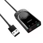 UGREEN CM129 USB-A na 3,5mm externý stereo zvukový adaptér - čierny