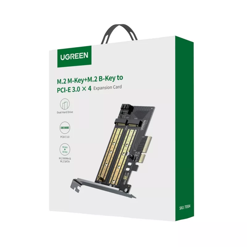 UGREEN CM302 M.2 NVMe na PCIe 3.0 x4 adaptérová karta