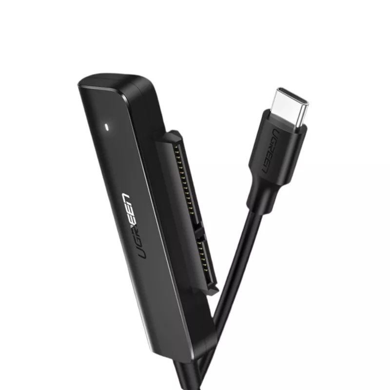 UGREEN CM321 USB-C na 2,5 palca SATA HDD/SSD konvertorový kábel 5Gbps čierny