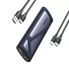 UGREEN CM400-90264 M.2 NVMe/SATA SSD puzdro 10Gbps USB-C 3.2 Gen 2 bez nástrojov hliníkové strieborné
