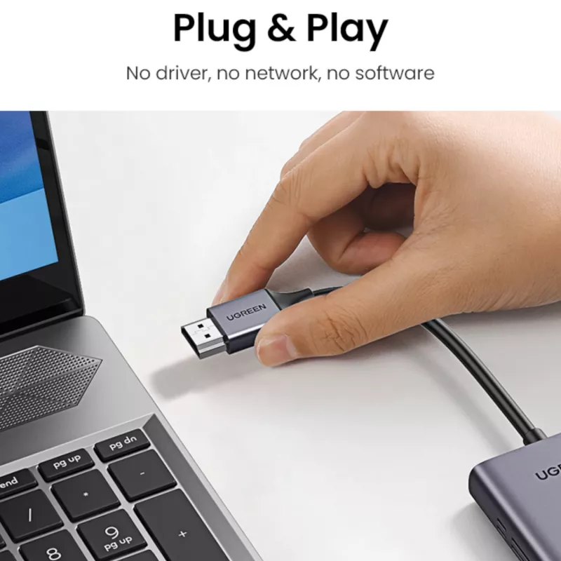 UGREEN CM506 bezdrôtový HDMI vysielač a prijímač, 50 m, 1080p@60Hz