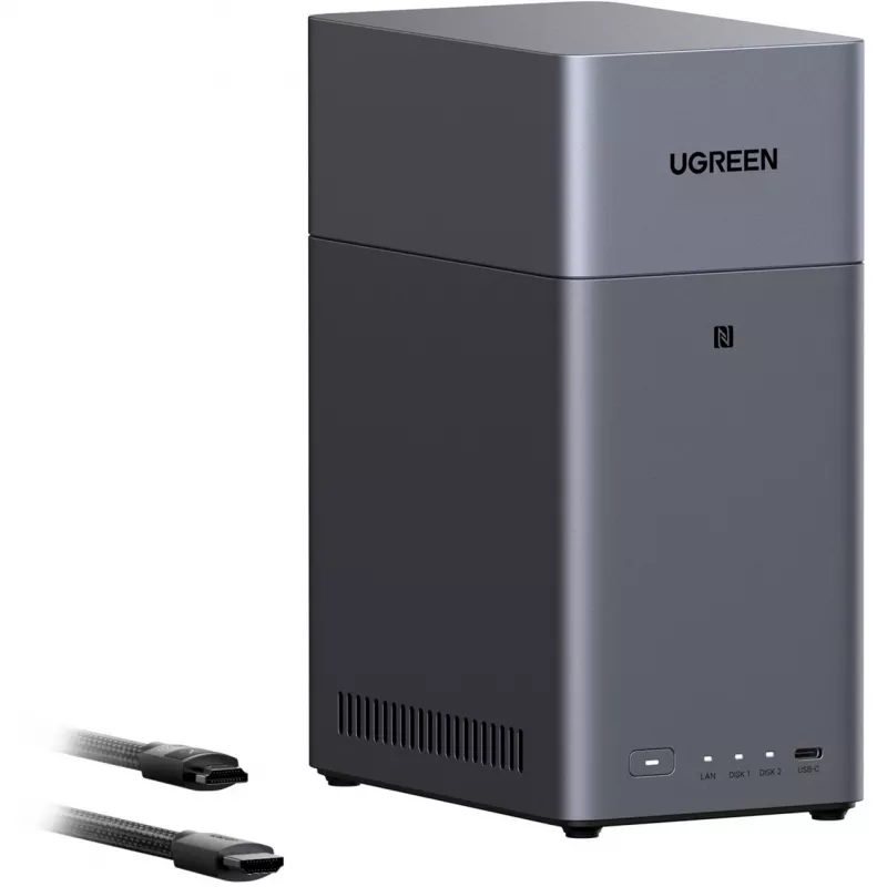 UGREEN DH2300 + 2x 6 TB Seagate IronWolf HDD balík (čierny)