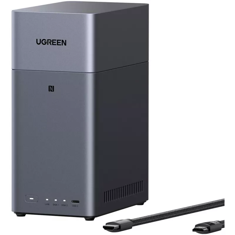 UGREEN DH2300 + 2x 6 TB Seagate IronWolf HDD balík (čierny)