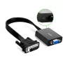 UGREEN DVI-D 24+1 na VGA aktívny video adaptér (konektor samec na konektor samica) – čierny