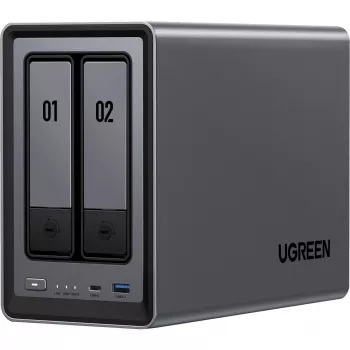 UGREEN DXP2800+ 2x Seagate IronWolf HDD balenie - 2-bay NAS s Intel Celeron N5105, 8GB DDR4, 2x 2,5GbE, vrátane 2x 4TB HDD