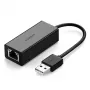 Ugreen externá sieťová karta RJ45 - USB 2.0 100 Mbps Ethernet čierna (CR110 20254)
