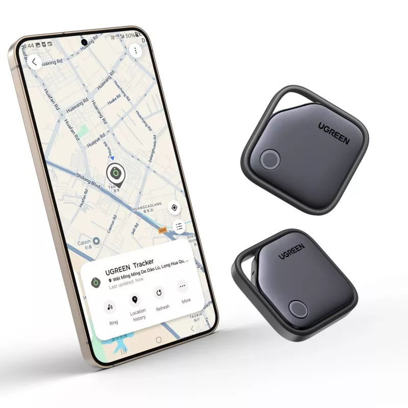 UGREEN FineTrack Bluetooth tracker CM829 pre Samsung SmartThings, čierny