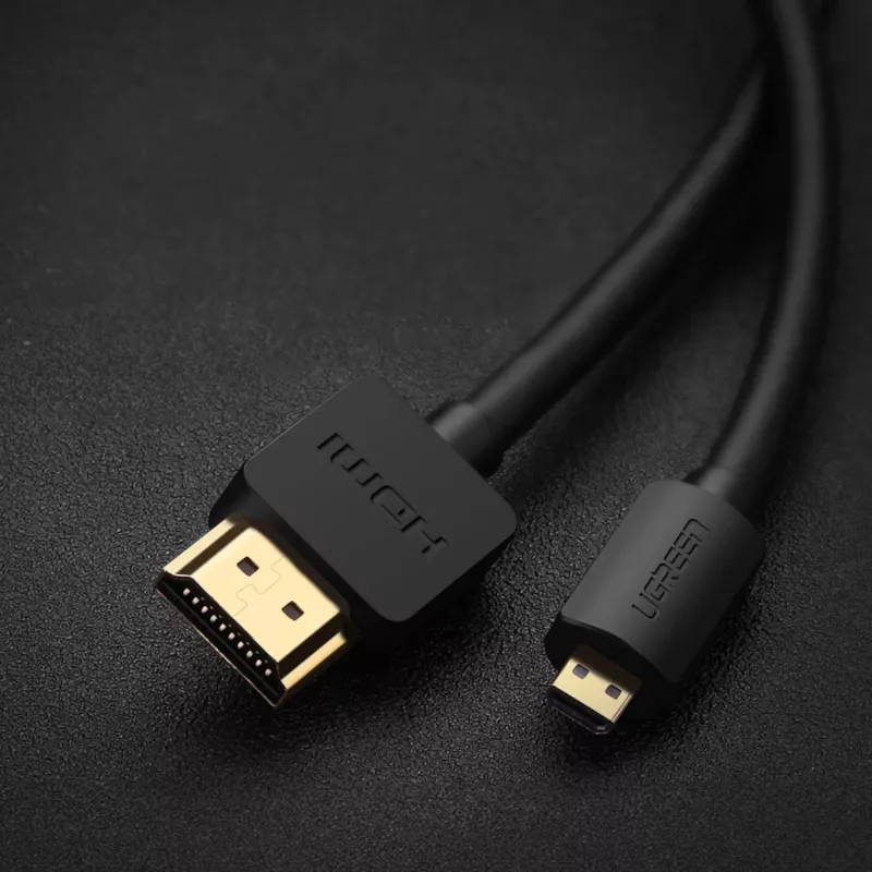 UGREEN HD127 Micro-HDMI na HDMI kábel 4K 3D 1,5 m čierny