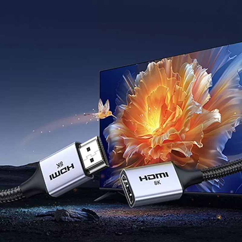 UGREEN HD165 HDMI 2.1 predlžovací kábel 0,15 m - sivý