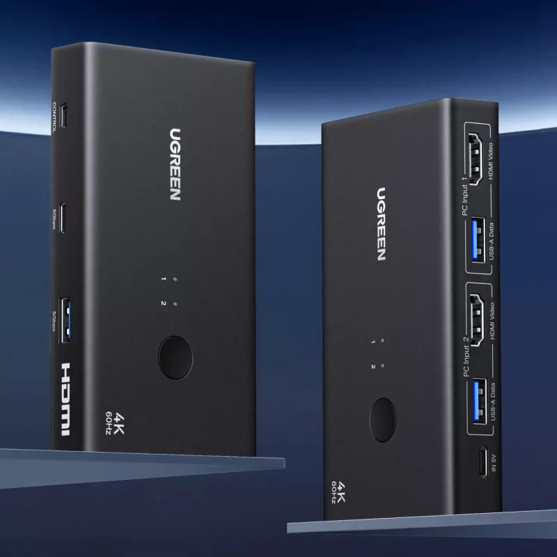 UGREEN HDMI 2.0 KVM prepínač 2-in-1 out