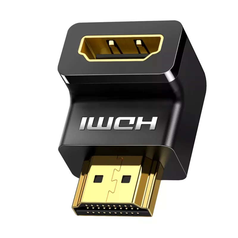 UGREEN HDMI uhlový adaptér 90 stupňov dole 4K 60Hz HD112 čierny